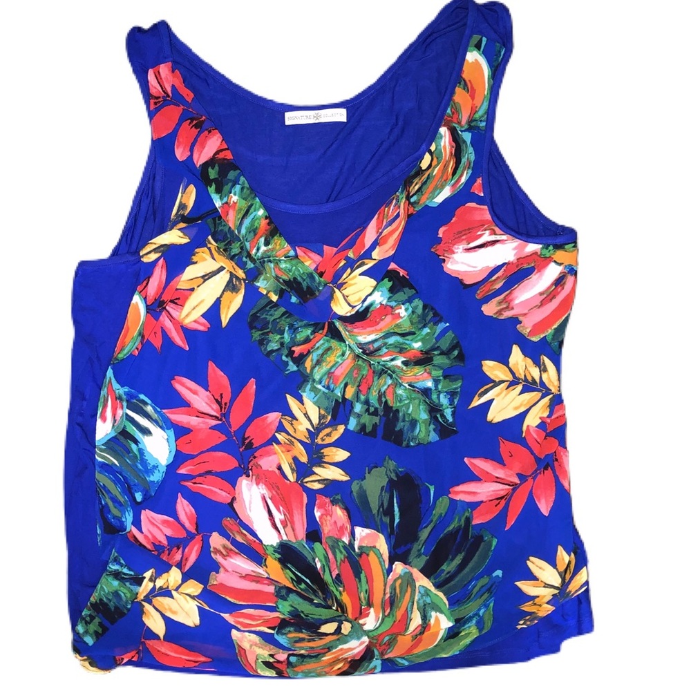 Signature Collection Tropical Flowy Tank - Picture 2 of 6